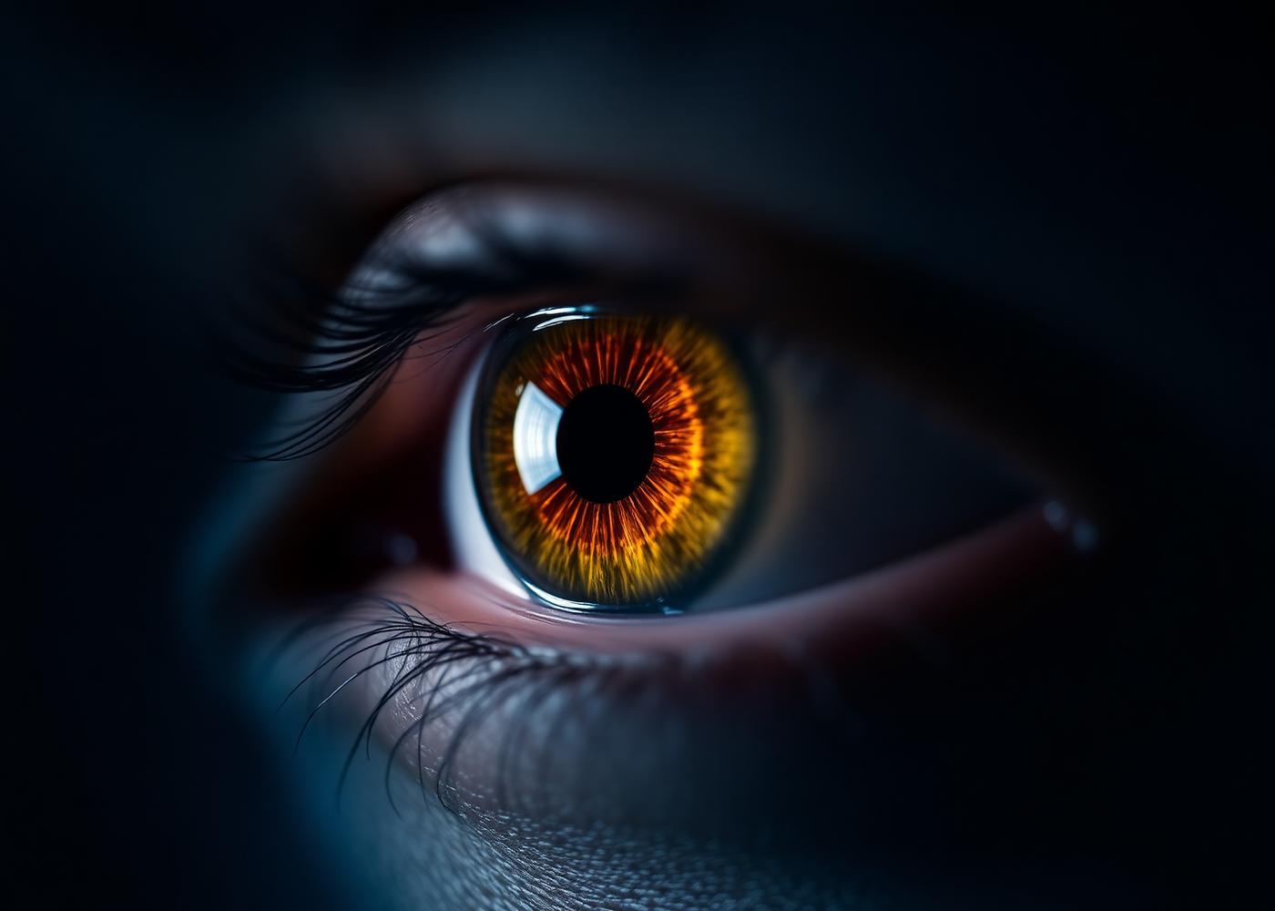 Olho humano em detalhe